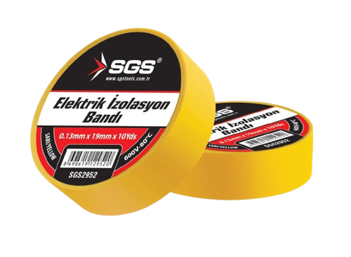 SGS ELEKTRİK İZOLASYON BANDI SARI 19MM*10YRD